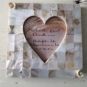 Mother of Pearl Heart Frame